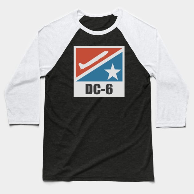 Douglas DC-6 Baseball T-Shirt by TCP